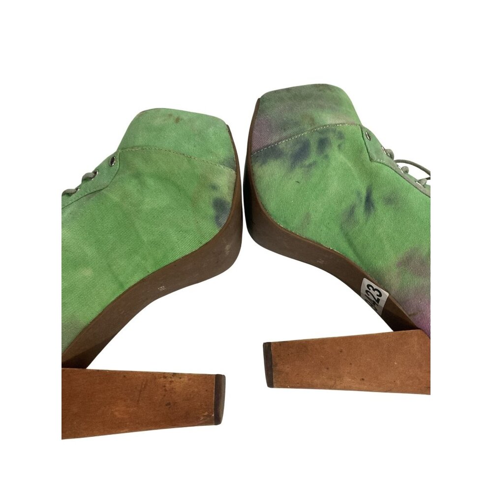 Jeffrey Campbell Green and Purple Ankle Boots - Picture 5 of 9